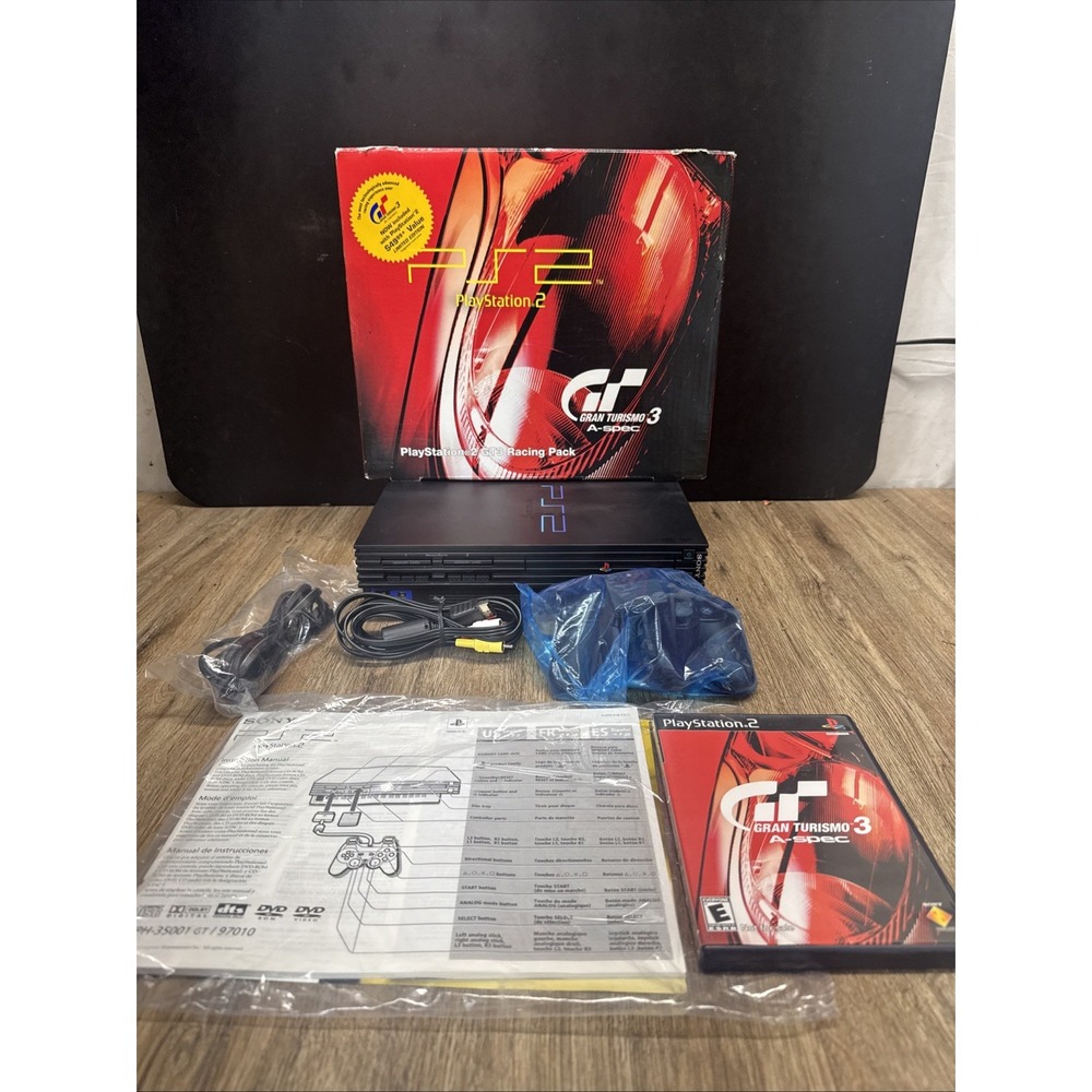 Sony PlayStation 2 Gran Turismo 3 Console Bundle CIB Complete WOW Look/Read